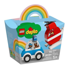 LEGO DUPLO Creative Play İtfaiye Helikopteri ve Polis Arabası 10957